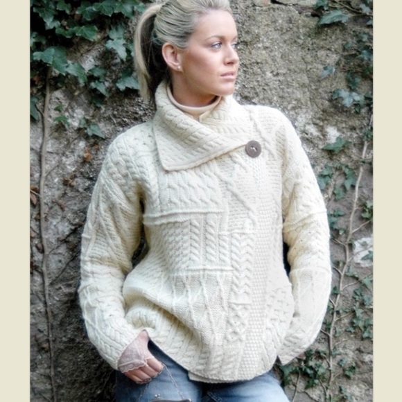 Carraig Donn Sweaters - Carraig Donn 100% Merino Wool Irish Cardigan